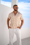 JACK SHIRT - SAND/WHITE