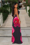 BRIDGETTE MAXI DRESS - PINK FLOWER