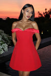 EBONY MINI DRESS - RED