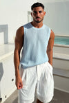 REECE TANK - SKY BLUE