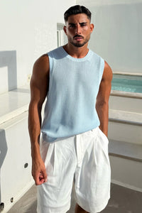 REECE TANK - SKY BLUE