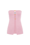 NELLIE STRAPLESS TOP - MUSK