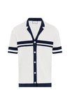 OWEN SHIRT - WHITE/NAVY