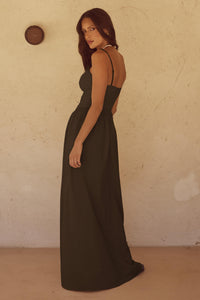 ZEPHY MAXI DRESS - CHOCOLATE