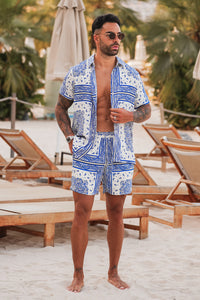BANDANA SHIRT - BLUE