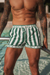 SARDINIA SHORT - GREEN STRIPE