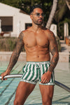 SARDINIA SHORT - GREEN STRIPE