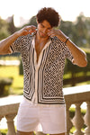 MIRKO SHIRT  - WHITE/BLACK