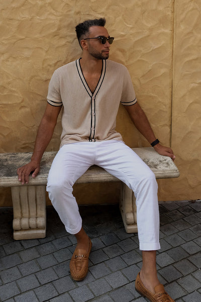 LACHY TOP - SAND