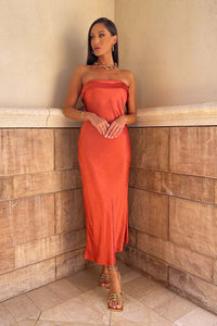 Leila Slip Dress - Copper
