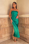 Leila Slip Dress - Emerald