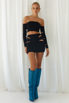 LEONE MINI SKIRT - BLACK