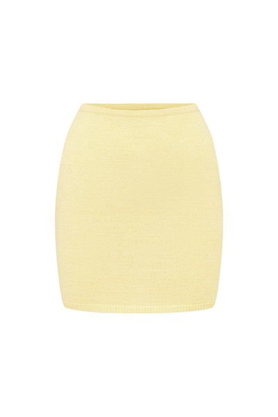 NORMANI LOW RISE SKIRT - BUTTER