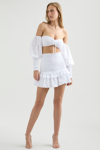 Luciano Mini Skirt - White