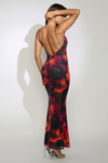 Kapri Slip Dress - Flame