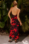 Kapri Slip Dress - Flame