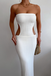 Micah Midi Dress - White