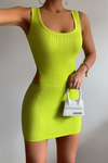 Micah Mini Dress - Lime