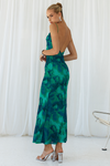 Kapri Slip Dress - Green Floral