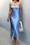 Leila Slip Dress - Blue
