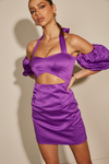 Remi Halter Dress - Purple