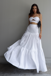 Ayla Maxi Skirt - White