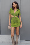 Claudia Mini Dress - Grass
