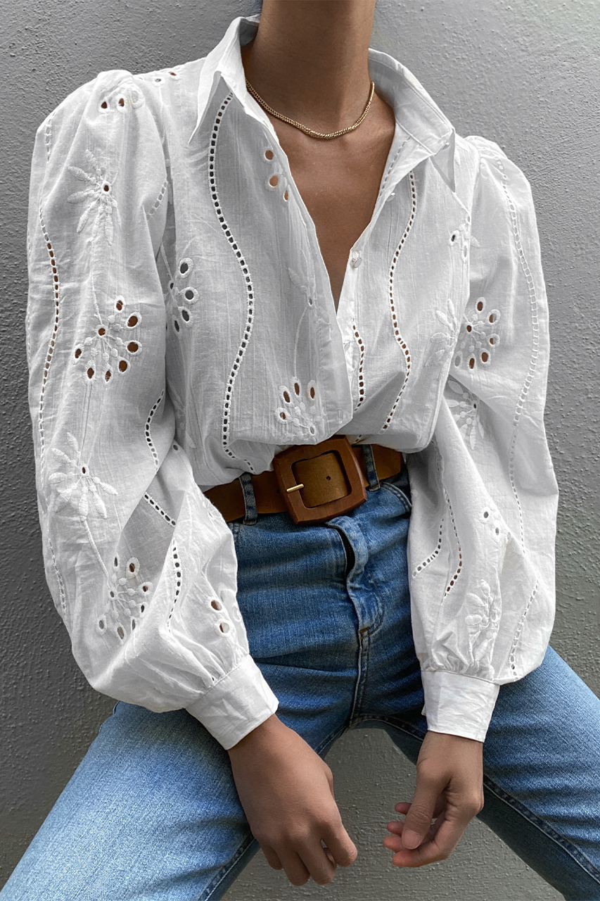 KNOWLES BLOUSE - WHITE