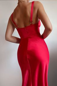 Kelsi Midi Dress - Red